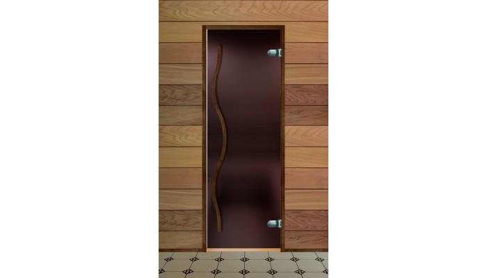 Дверь для сауны серия Элит ALDO стекло бронза сатин (Термобук) Дверь для сауны серия Элит ALDO стекло бронза сатин (Термобук) в Новосибирске